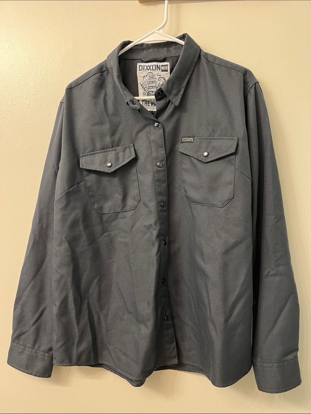 DIXXON Charcoal Snap-Front Work Shirt